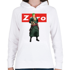 PRINTFASHION Zoro - Női kapucnis pulóver - Fehér