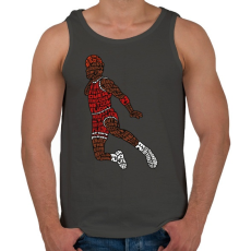 PRINTFASHION Zsákolás - Férfi atléta - Sötétszürke