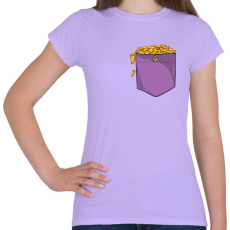 PRINTFASHION ZSEB-Aranyérmék - Női póló - Viola