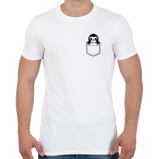 PRINTFASHION Zseb - Férfi póló - Fehér férfi póló