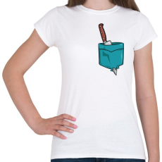 PRINTFASHION ZSEB-Kés - Női póló - Fehér