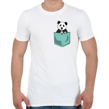 PRINTFASHION ZSEB-Panda - Férfi póló - Fehér férfi póló
