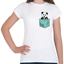 PRINTFASHION ZSEB-Panda - Női póló - Fehér női póló