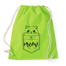 PRINTFASHION Zsebcica - Sportzsák, Tornazsák - Limezöld tornazsák