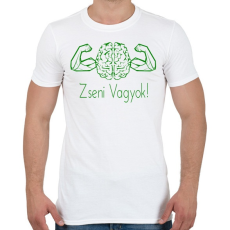 PRINTFASHION Zseni vagyok - Férfi póló - Fehér