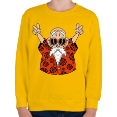 PRINTFASHION Zseniális Teknős - Gyerek pulóver - Sárga