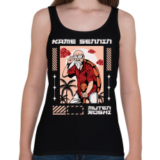 PRINTFASHION Zseniális teknős - Női atléta - Fekete