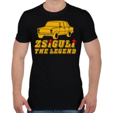 PRINTFASHION Zsiguli the legend - Férfi póló - Fekete