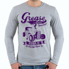 PRINTFASHION Zsííírrr - Férfi hosszú ujjú póló - Sport szürke férfi póló