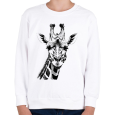 PRINTFASHION Zsiráf - Gyerek pulóver - Fehér