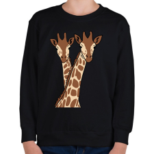 PRINTFASHION zsiráf - Gyerek pulóver - Fekete gyerek pulóver, kardigán