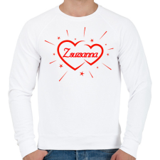 PRINTFASHION Zsuzsanna - Férfi pulóver - Fehér férfi pulóver, kardigán