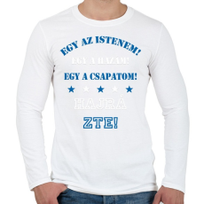 PRINTFASHION ZTE - Férfi hosszú ujjú póló - Fehér