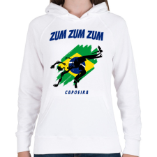 PRINTFASHION ZUM ZUM ZUM - Női kapucnis pulóver - Fehér női pulóver, kardigán