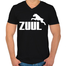PRINTFASHION Zuul - Férfi V-nyakú póló - Fekete férfi póló