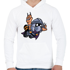 PRINTFASHION Zúzó - Férfi kapucnis pulóver - Fehér