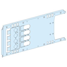  Prisma SeT Szerelőlap NS630, vízszintes, 4P LVS03454 Schneider villanyszerelés
