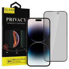Privacy iPhone 16 Pro Max Privacy kijelzővédő üvegfólia - fekete mobiltelefon kellék