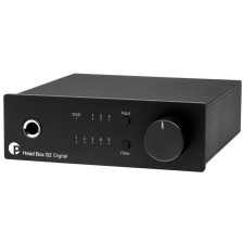 Pro-Ject Head Box S2 Digital fejhallgató erősítő és DSD DAC - fekete audió kellék
