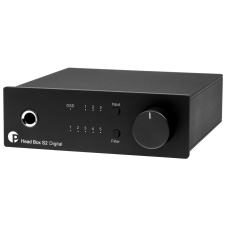 Pro-Ject Head Box S2 Digital fejhallgató erősítő és DSD DAC - fekete fejhallgató erősítő