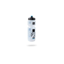 PRO műanyag kulacs, 800 ml, csavaros, átlátszó-fekete kulacs, kulacstartó