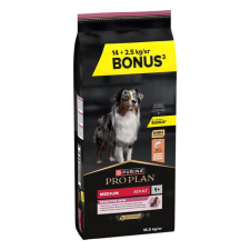 Pro Plan Medium Adult Sensitive Skin lazacban gazdag száraz kutyaeledel 14kg + 2,5kg kutyaeledel