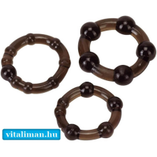 Pro Rings Frosted Black set - 3 db péniszgyűrű