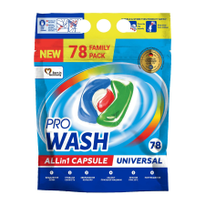  PRO WASH univerzális mosókapszula 78 db tisztító- és takarítószer, higiénia