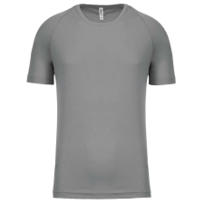 PROACT férfi környakas raglános rövid ujjú sportpóló PA438, Fine Grey-S férfi póló