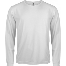 PROACT Férfi póló Proact PA443 Men&#039;S Long-Sleeved Sports T-Shirt -S, White férfi póló