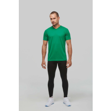 PROACT Férfi póló Proact PA476 Men’S v-neck Short Sleeve Sports T-Shirt -2XL, Fine Grey