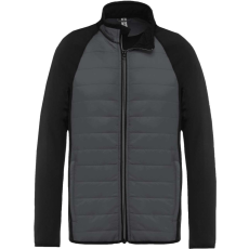 PROACT férfi sport dzseki két különböző anyagból PA233, Sporty Grey/Black-M