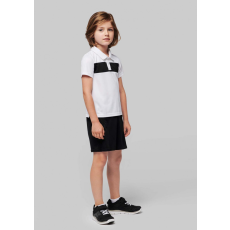 PROACT Gyerek póló Proact PA494 Kids' Short Sleeve polo Shirt -10/12, White/Black