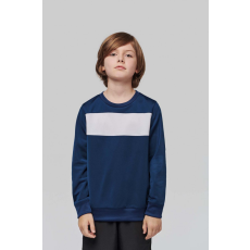 PROACT Gyerek pulóver Proact PA374 Kids' polyester Sweatshirt -12/14, Sporty Navy/White