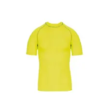 PROACT gyerek szűk szabású sztreccs surf póló PA4008, Fluorescent Yellow-12/14