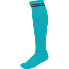 PROACT hosszú szárú csíkos sportzokni PA015, Light Turquoise/Dark Grey-39/42