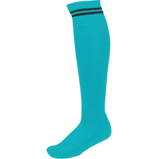 PROACT hosszú szárú csíkos sportzokni PA015, Light Turquoise/Dark Grey-43/46 munkaruha