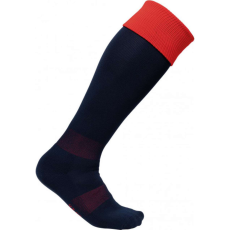PROACT hosszú szárú sportzokni kontrasztos színű felsö résszel PA0300, Sporty Navy/Sporty Red-35/38