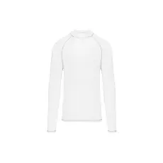 PROACT hosszú ujjú férfi sportpóló UV védelemmel PA4017, White-M