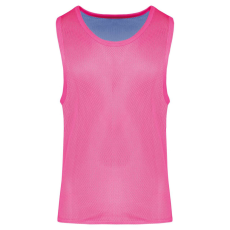 PROACT kifordítható, eltérő színű ujjatlan sportpóló PA042, Fluorescent Pink/Sporty Sky Blue-L/XL