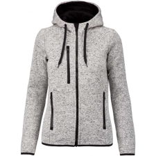 PROACT Női kabát Proact PA366 Ladies’ Heather Hooded Jacket -2XL, Light Grey Mélange női dzseki, kabát