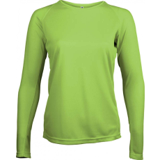 PROACT Női póló Proact PA444 Ladies' Long-Sleeved Sports T-Shirt -L, Lime