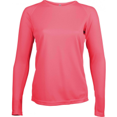 PROACT Női póló Proact PA444 Ladies' Long-Sleeved Sports T-Shirt -XS, Fluorescent Pink
