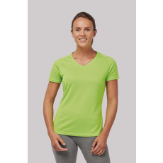 PROACT Női póló Proact PA477 Ladies’ v-neck Short Sleeve Sports T-Shirt -XL, Fine Grey