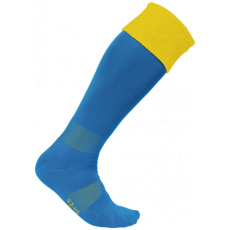 PROACT PA0300 hosszú szárú sportzokni kontrasztos színű felsö résszel Proact, Sporty Royal Blue/Sporty Yellow-35/38