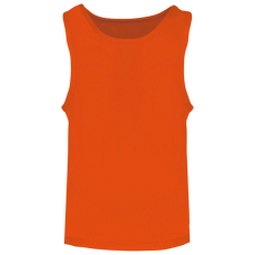 PROACT PA047 ujjatlan hálós gyerek megkülönböztető sportpóló Proact, Spicy Orange-10/14