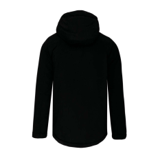 PROACT PA240 bársonyos tapintású unisex kapucnis kabát Proact, Black/White-L