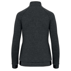 PROACT PA379 Női cipzáras magas nyakú vastag sztreccs pulóver Proact, Deep Grey Heather-XS