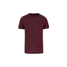 PROACT PA4011 rövid ujjú környakas triblend unisex sportpóló Proact, Wine Heather-M férfi póló