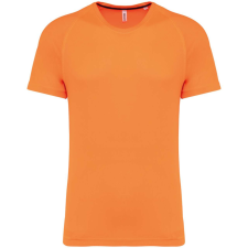 PROACT PA4012 férfi környakas rövid ujjú sportpóló Proact, Fluorescent Orange-XS férfi póló